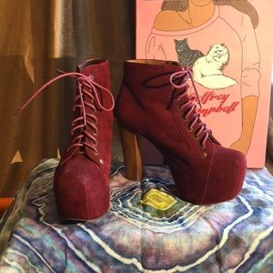 Jeffrey Campbell Lita’s. Maroon Suede